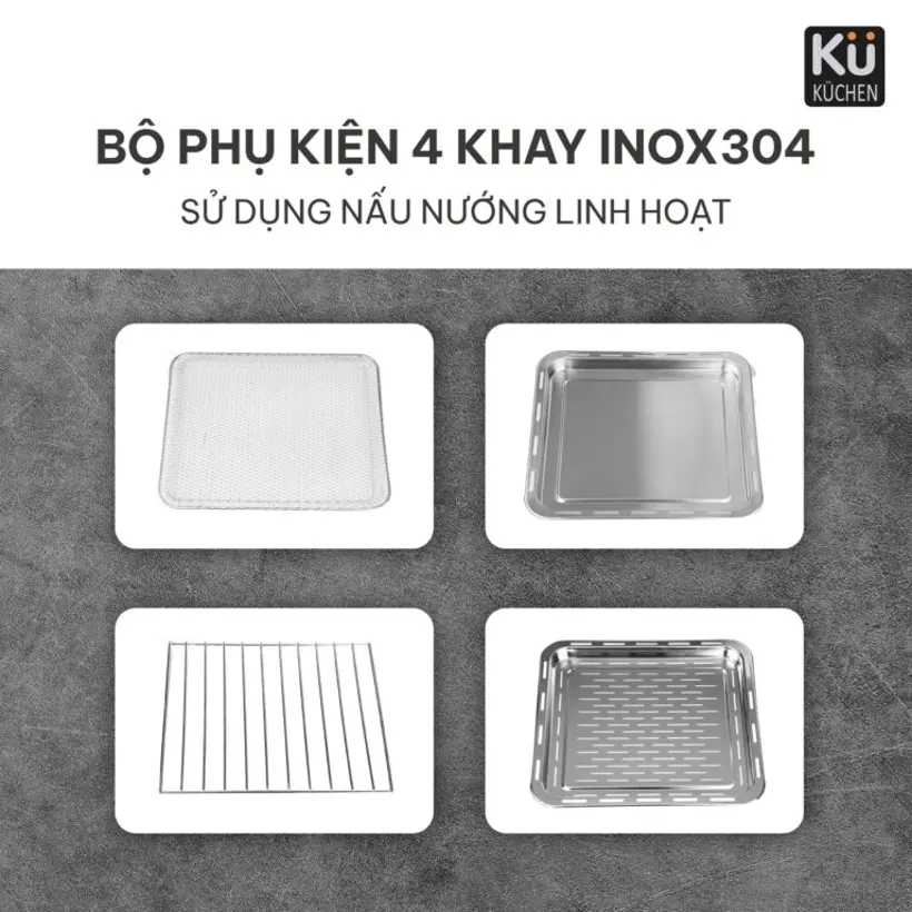 Nồi chiên không dầu kết hợp hấp KU 2228
